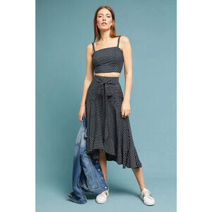 Faithfull the Brand Womens Striped Short Cami Crop Top Shirt S 4 Blue Fortelina